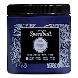 Speedball Water-Soluble Block Printing Ink - Process Cyan, 8 oz
