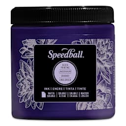 Speedball Water-Soluble Block Printing Ink - Violet, 8 oz
