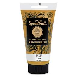 Speedball Water-Soluble Block Printing Ink - Copper (Metallic), 2.5 oz