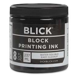 Blick Water-Soluble Block Printing Ink - Black, 8 oz