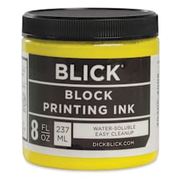 Blick Water-Soluble Block Printing Ink - Yellow, 8 oz