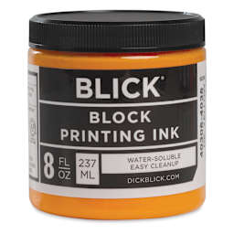Blick Water-Soluble Block Printing Ink - Dark Yellow, 8 oz