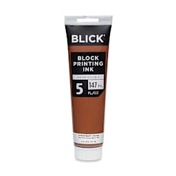 Water-Soluble Block Printing Ink - Brown, 5 oz