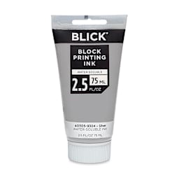 Blick Water-Soluble Block Printing Ink - Silver (Metallic), 2.5 oz