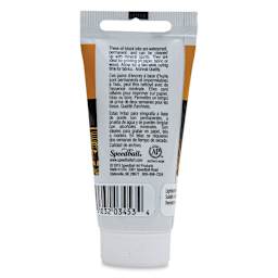 Speedball Oil Base Block Printing Ink - White, 1.25 oz - back
