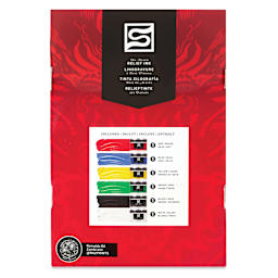 Speedball Oil-Based Relief Inks - Set of 6, 8 oz, front of packaging