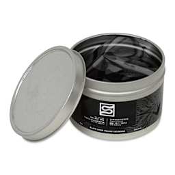 Speedball Oil-Based Relief Ink - Black, 8 oz container with cap off