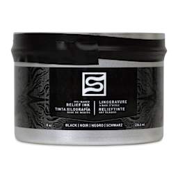 Speedball Oil-Based Relief Ink - Black, 8 oz front of packaging