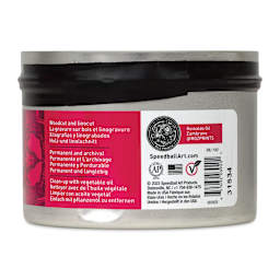 Speedball Oil-Based Relief Ink - Magenta, 8 oz back of packaging