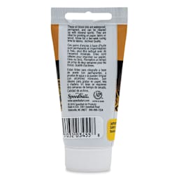 Speedball Oil Base Block Printing Ink - Yellow, 1.25 oz - back