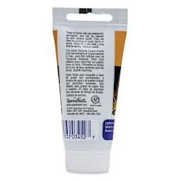 Speedball Oil Base Block Printing Ink - Blue, 1.25 oz - back