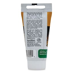 Speedball Oil Base Block Printing Ink - Green, 1.25 oz - back