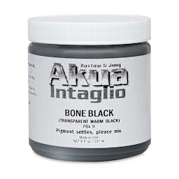 Akua Intaglio Ink - Bone Transparent Black, 237 ml
