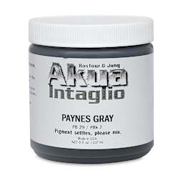 Akua Intaglio Ink - Paynes Gray, 237 ml