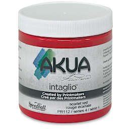 Akua Intaglio Ink - Scarlet Red, 237 ml