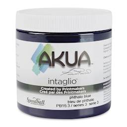 Akua Intaglio Ink - Phthalo Blue, 237 ml