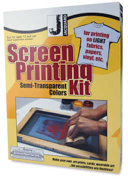Jacquard Screen Printing Kit - Front of package of Semi-Transparent Colors