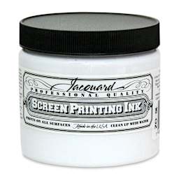 Jacquard Screen Printing Ink - White, 16 oz