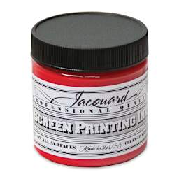 Jacquard Screen Printing Ink - Bright Red, 4 oz
