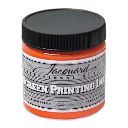 Jacquard Screen Printing Ink - Opaque Orange, 4 oz