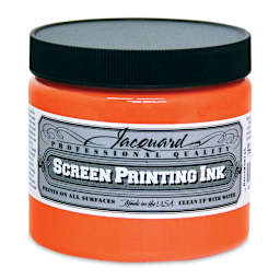Jacquard Screen Printing Ink - Opaque Orange, 16 oz
