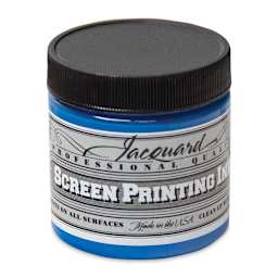 Jacquard Screen Printing Ink - Opaque Blue, 4 oz
