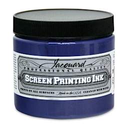 Jacquard Screen Printing Ink - Opaque Navy, 16 oz