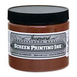 Jacquard Screen Printing Ink - Opaque Brown, 16 oz