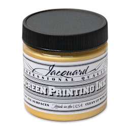 Jacquard Screen Printing Ink - Gold (Metallic), 4 oz