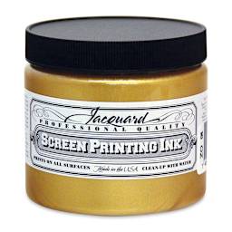 Jacquard Screen Printing Ink - Gold (Metallic), 16 oz