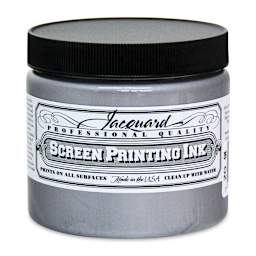 Jacquard Screen Printing Ink - Silver (Metallic), 16 oz
