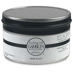 Gamblin Etching Ink - Bone Black, 1 lb