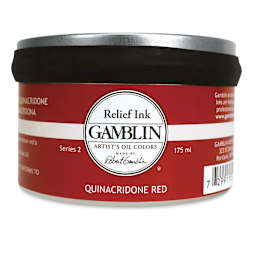 Gamblin Artist's Colors Relief Ink - Quinacridone Red, 175 ml