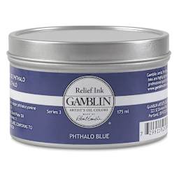 Gamblin Artist's Colors Relief Ink - Phthalo Blue, 175 ml