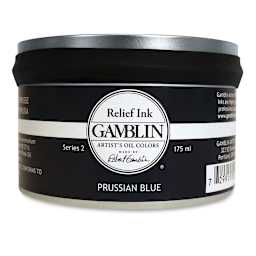 Gamblin Artist's Colors Relief Ink - Prussian Blue, 175 ml