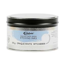 Cranfield Caligo Safe Wash Etching Ink - Opaque White, 500 g Can (Front)
