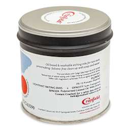 Cranfield Caligo Safe Wash Etching Ink - Napthol Red, 250 g Can - back