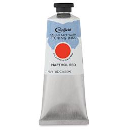 Cranfield Caligo Safe Wash Etching Ink - Napthol Red, 75 ml Tube