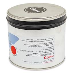 Cranfield Caligo Safe Wash Etching Ink - Napthol Red, 500 g Can - back