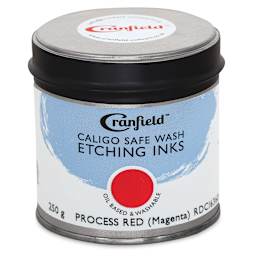Cranfield Caligo Safe Wash Etching Ink - Process Red (Magenta), 250 g Can - front