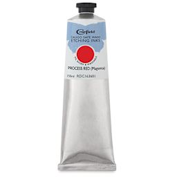 Cranfield Caligo Safe Wash Etching Ink - Process Red (Magenta), 150 ml Tube