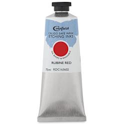 Cranfield Caligo Safe Wash Etching Ink - Rubine Red, 75 ml Tube