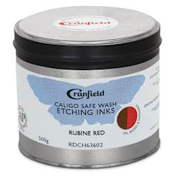 Cranfield Caligo Safe Wash Etching Ink - Rubine Red, 500 g Can - front