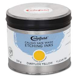 Cranfield Caligo Safe Wash Etching Ink - Diarylide Yellow, 500 g Can - front