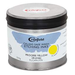 Cranfield Caligo Safe Wash Etching Ink - Process Yellow (Arylide), 500 g Can - front