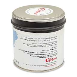 Cranfield Caligo Safe Wash Etching Ink - Process Blue (Cyan), 250 g Can - back