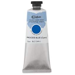 Cranfield Caligo Safe Wash Etching Ink - Process Blue (Cyan), 75 ml Tube