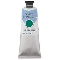 Cranfield Caligo Safe Wash Etching Ink - Phthalo Green, 75 ml Tube