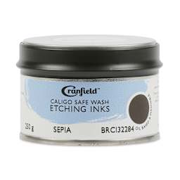 Cranfield Caligo Safe Wash Etching Ink - Sepia (Hue), 250 g Can (Front)