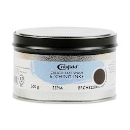 Cranfield Caligo Safe Wash Etching Ink - Sepia (Hue), 500 g Can (Front)